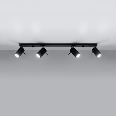 Raw Design Flex Adjustable Quadruple Linear Ceiling Spot Light