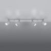 Raw Design Flex Adjustable Quadruple Linear Ceiling Spot Light| Image:2