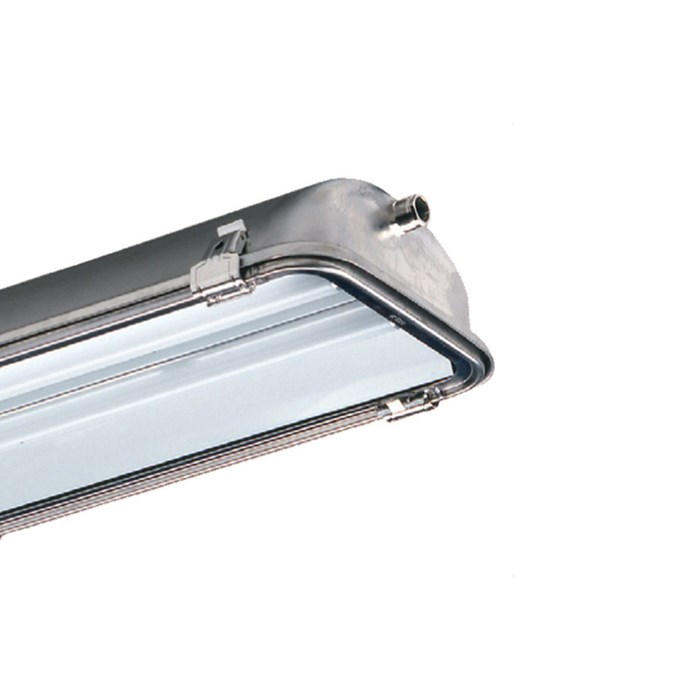 High performance architectural commercial linear lighting on white background