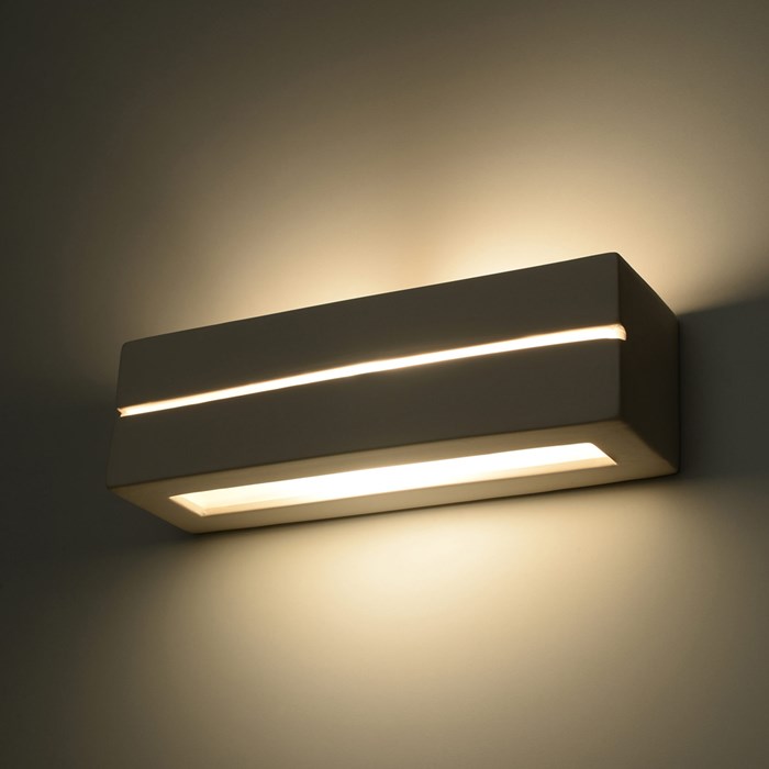Raw Design Unorthodoxx Ceramic Dual Emission Wall Light| Image : 1