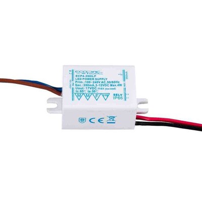 ECP-4-350: Constant Current 4W 350mA Non Dimming Driver