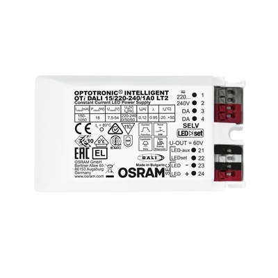 OSR4062172143912 Constant Current 15W 150mA-1050mA Multi-Current DALI Dimming Driver