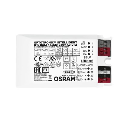 OSR4062172143912 Constant Current 15W 150mA-1050mA Multi-Current DALI Dimming Driver