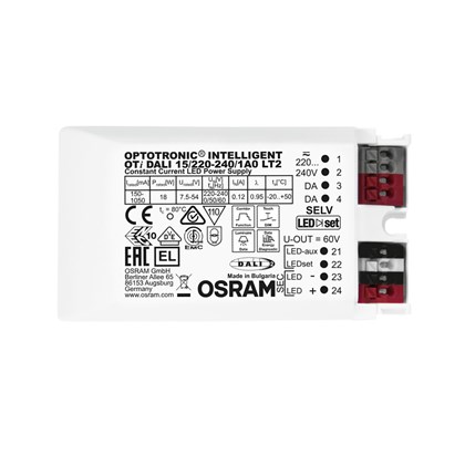 OSR4062172143912: Constant Current 15W 150mA-1050mA Multi-Current DALI Dimming Driver