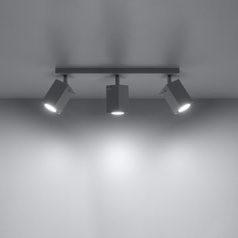 Raw Design District Adjustable Triple Ceiling Spot Light| Image:4