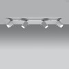 Raw Design District Adjustable Quadruple Linear Ceiling Spot Light| Image:5