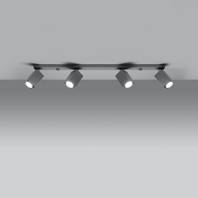 Raw Design District Adjustable Quadruple Linear Ceiling Spot Light