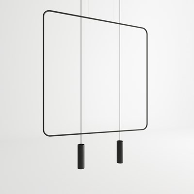 Raw Design Limitless Square Double Pendant