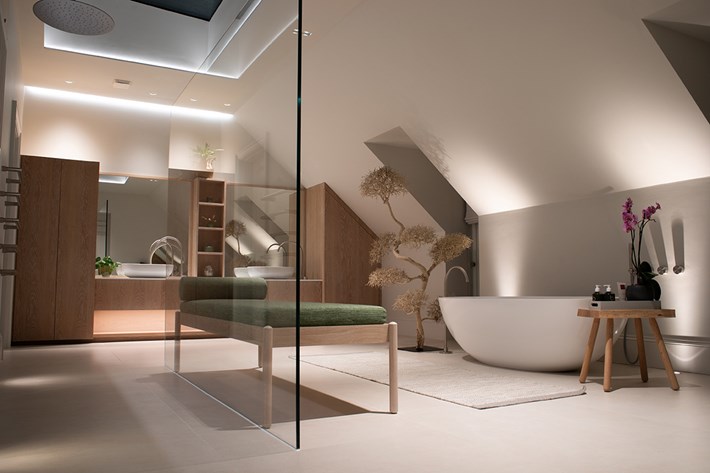 Lighting Design Pickwick indoor amazing contemporary spa bathroom & wetroom