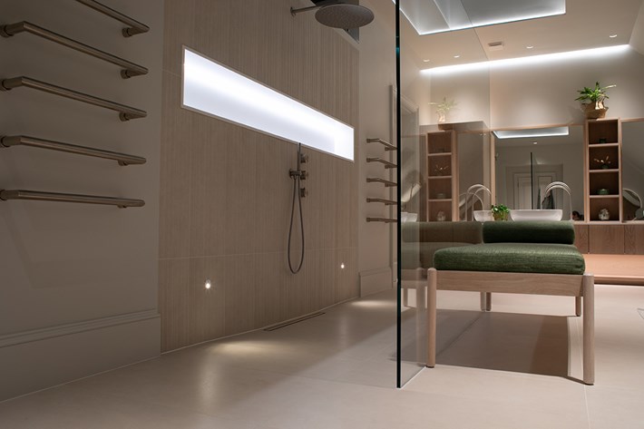 Lighting Design Pickwick indoor amazing contemporary spa bathroom & wetroom