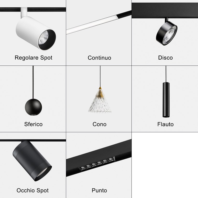 Dub Luce Fineline LED 48V Track System Components| Image:3