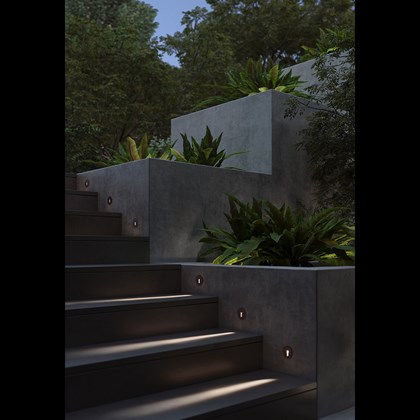 OUTLET Dub Luce Dawn IP66 LED Outdoor Low Level Step Light alternative image