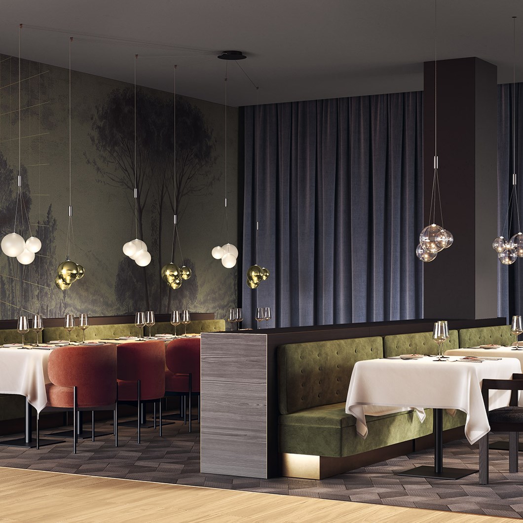 Lodes Random LED Pendant | Darklight Design | Lighting Design & Supply