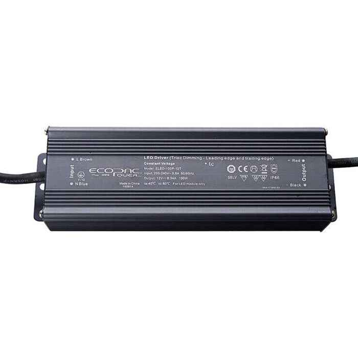 ELED-100P-24T: Constant Voltage 100W 24V IP66 Mains Dimming Leading + Trailing Edge Driver| Image : 1