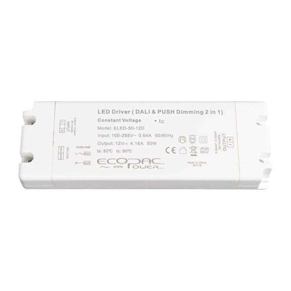 ELED-50-24D: Constant Voltage 50W 24V DALI Dimming Driver