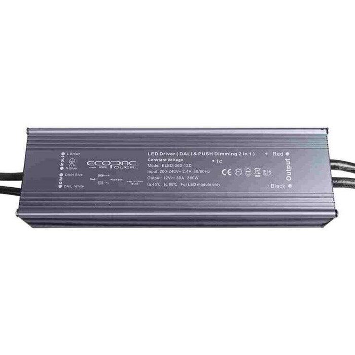 ELED-360-24D: Constant Voltage 360W 24V IP66 DALI Dimming Driver| Image : 1
