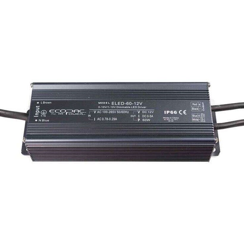 ELED-60-24V: Constant Voltage 60W 24V 0-10V Dimming Driver| Image : 1
