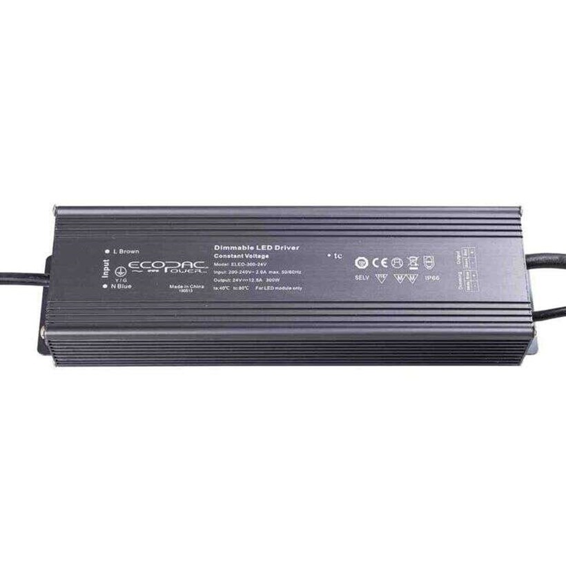 ELED-300-24V: Constant Voltage 300W 24V IP66 0-10V Dimming Driver| Image : 1