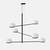 LEDS C4 Coco Six Arm Pendant Chandelier - Next Day Delivery| Image : 1