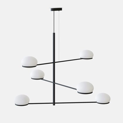 LEDS C4 Coco Six Arm Pendant Chandelier - Next Day Delivery