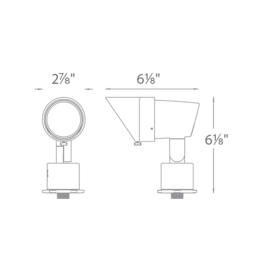 OUTLET WAC Lighting Accent 24V LED IP66 Adjustable Spike