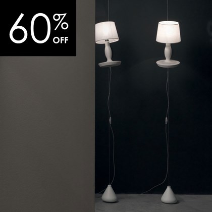OUTLET Karman Norma M White Floor Lamp
