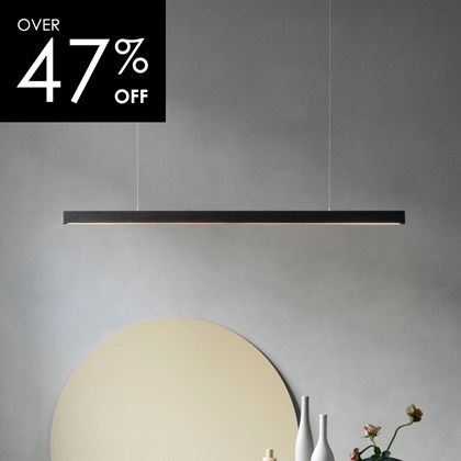 OUTLET Anour I Model 1500 LED Blued Rusted Steel Profile Pendant