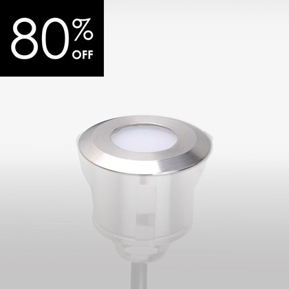 OUTLET X-Terior Lumis LED Recessed Exterior IP67 Deck Light: Stainless Steel