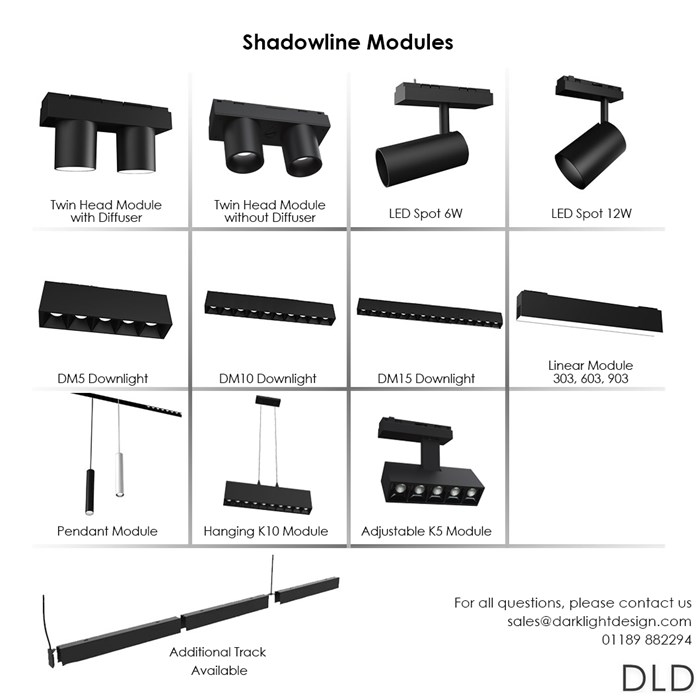 DLD Shadowline LED Modular Track System Components| Image:2