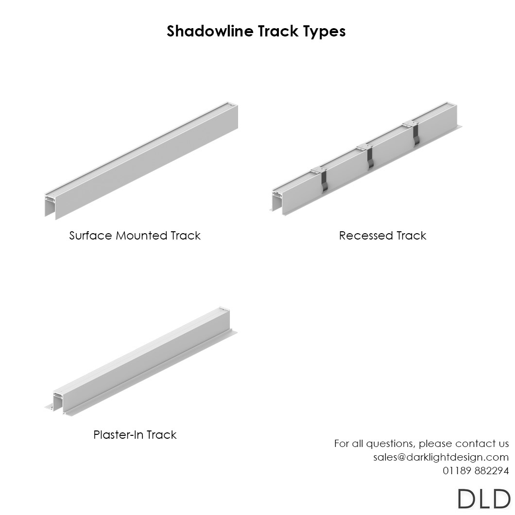 DLD Shadowline LED Modular Track System Components | Darklight Design ...