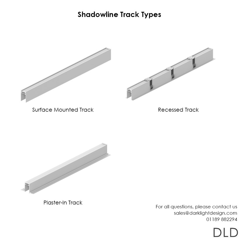 DLD Shadowline LED Modular Track System Components | Darklight Design ...