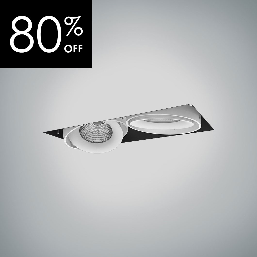 Twin shop recessed downlight