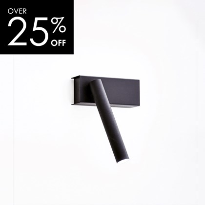 OUTLET Davide Groppi Mira Matt Black Adjustable LED Wall Spot Light