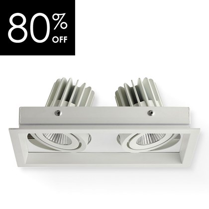 OUTLET Darklight Vesta Mini LED Double 12W 15D 3000K Adj. Downlight