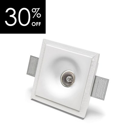 OUTLET 9010 Basic 4175 GU10 Plaster In Recessed Ceiling Light