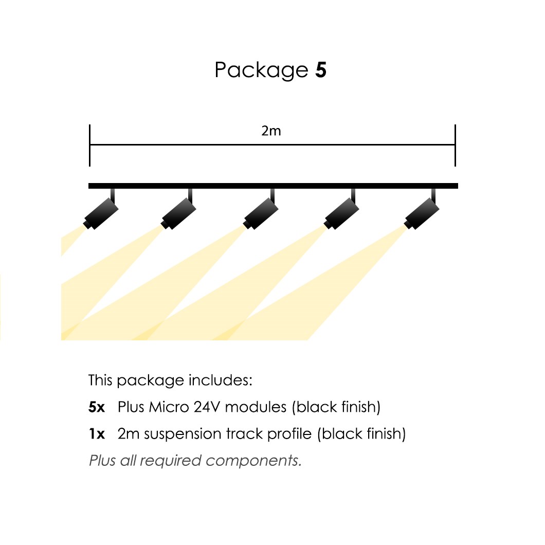 Arkoslight Linear 24V Minimal Surface Modular Track System Package ...