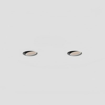 Brick In The Wall 200cent Round Twin Adjustable Trimless Plaster In Recessed Downlight