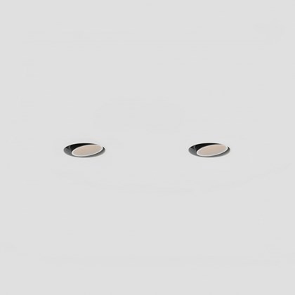 Brick In The Wall 200cent Round Twin Adjustable Trimless Plaster In Recessed Downlight