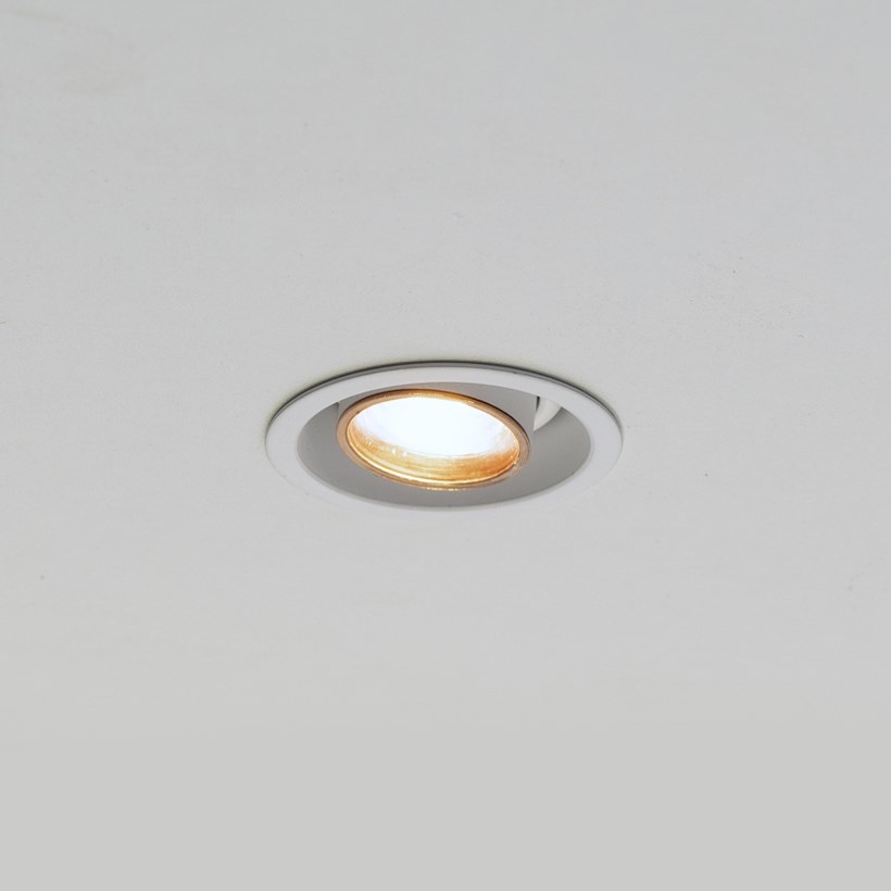 Brick In The Wall 200cent Round Adjustable Trim Plaster In Recessed Downlight| Image : 1