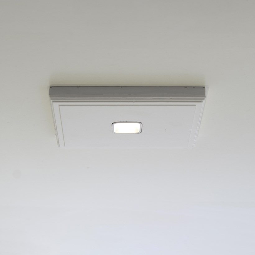Brick In The Wall 200cent Square Fix Trimless Plaster In Recessed Downlight| Image:2