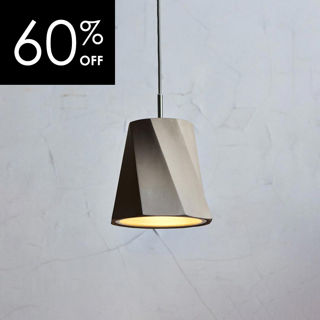 OUTLET Seed Design Castle Swing Concrete XS Pendant Darklight Design Lighting Design Supply