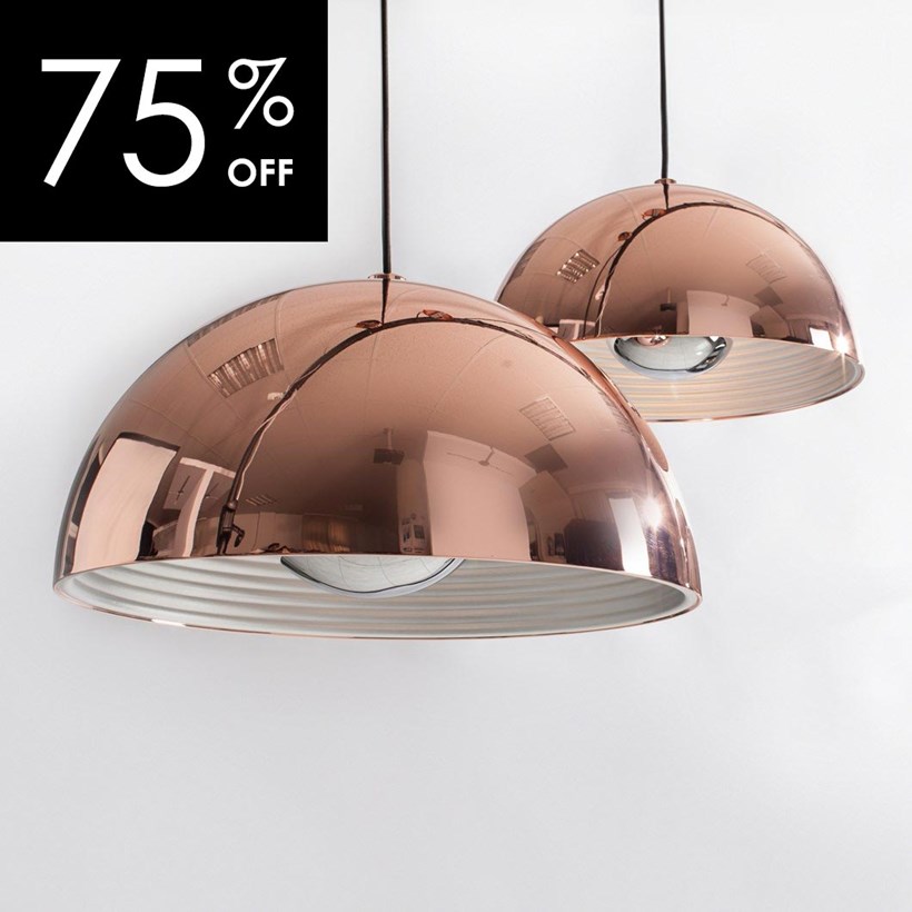 OUTLET Seed Design Dome Copper Pendant| Image : 1