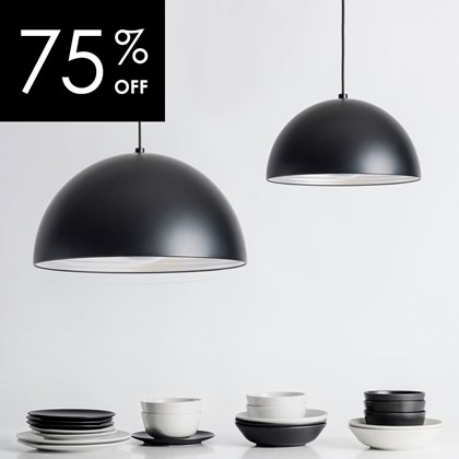 OUTLET Seed Design Dome Matt Black Pendant