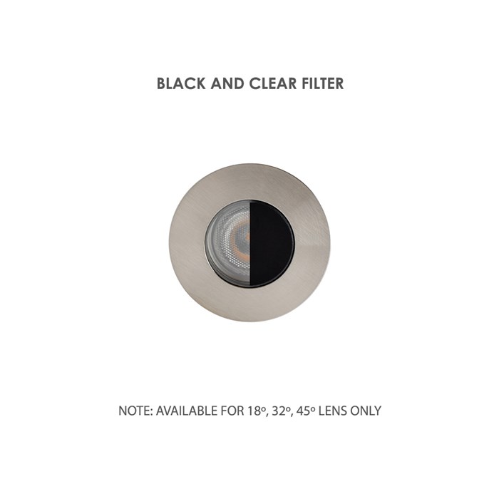LLD Altea Maxi Round Black And Clear Outdoor IP67 LED Recessed Floor Uplight| Image : 1