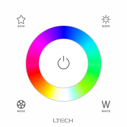 L-Tech EX4S Single Zone RF/DMX RGBW Controller alternative image