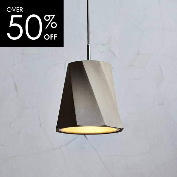 OUTLET Seed Design Castle Swing S Concrete Pendant - Next Day Delivery| Image : 1