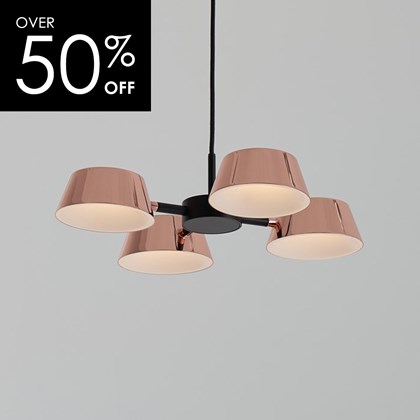 OUTLET Seed Design Olo PC4 Adjustable LED Copper & Black Pendant