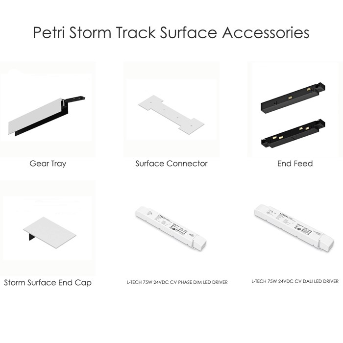 Petri Storm Surface Mounted 24V Modular Track System | Darklight Design ...