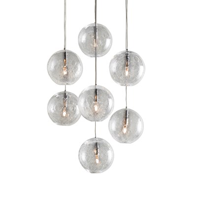 Hadeland Glassverk Crystal Ball Cluster Pendant