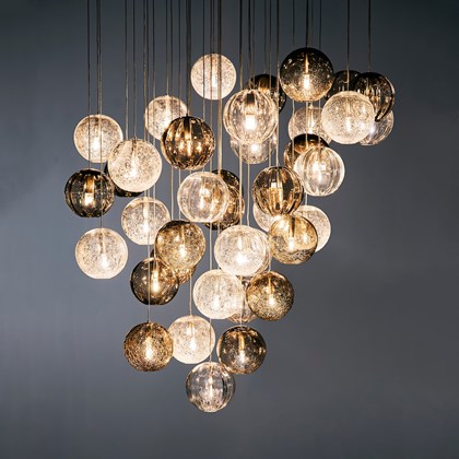 Hadeland Glassverk Crystal Ball Cluster Pendant alternative image
